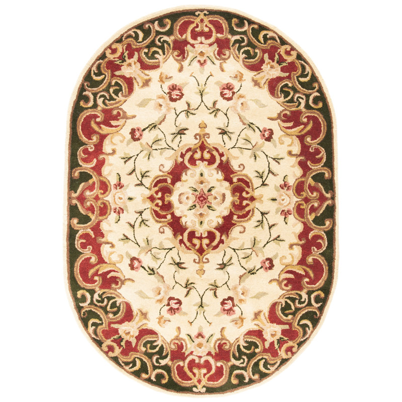 Alger Classic Hand Tufted Wool Oriental Rug, Oval 7'6" x 9'6"