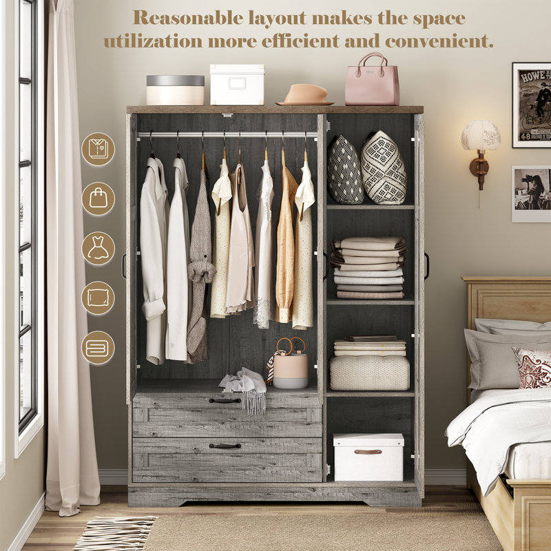 Armoire 46 po American Country, Grey