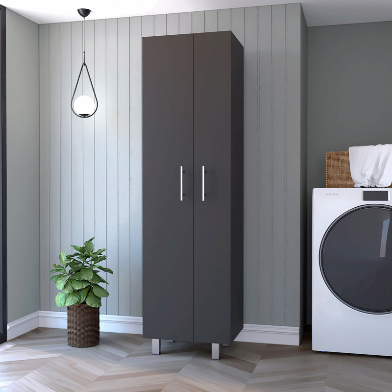 2-Door Rectangle Closet Pantry, White