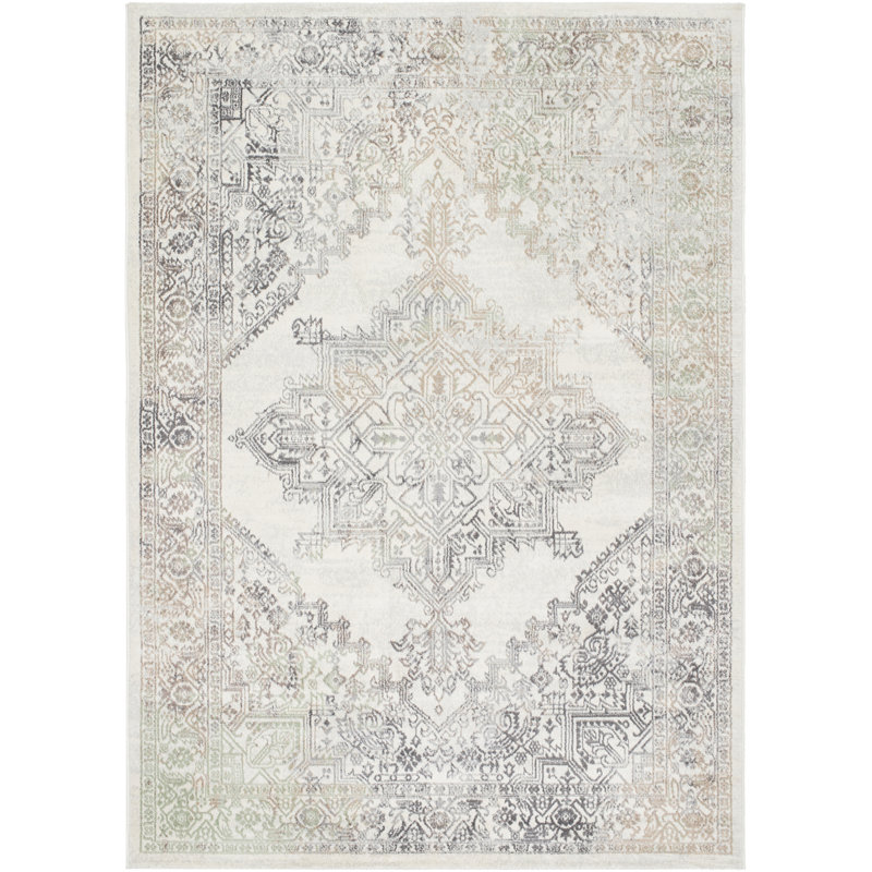 Oriental Vintage Runner Cream/Brown_ROM2405, Rectangle 200 x 275cm