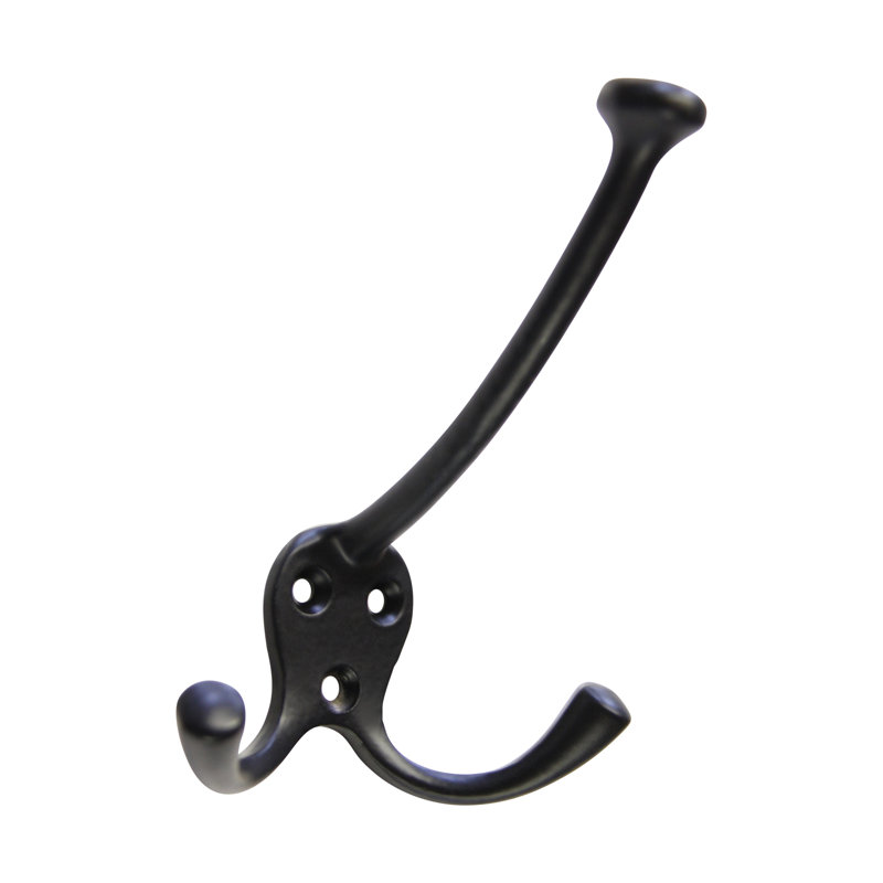 Iron Wall Wall Hook, Black