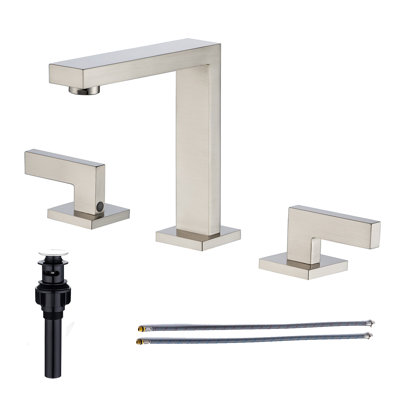 Robinet de salle de bain carré avec drain