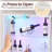 67" H 4-Tier Glass Display Cabinet with 2 Drawer and RGB Light-1904755009
