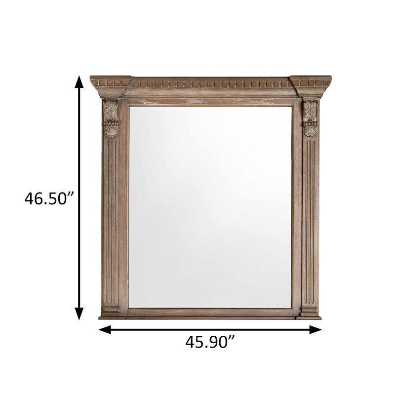 Miroir transitionnel l 45,9 po, chêne vieilli