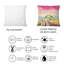 Coussin décoratif paysage avec champ d'herbe et ciel rose-1463736614