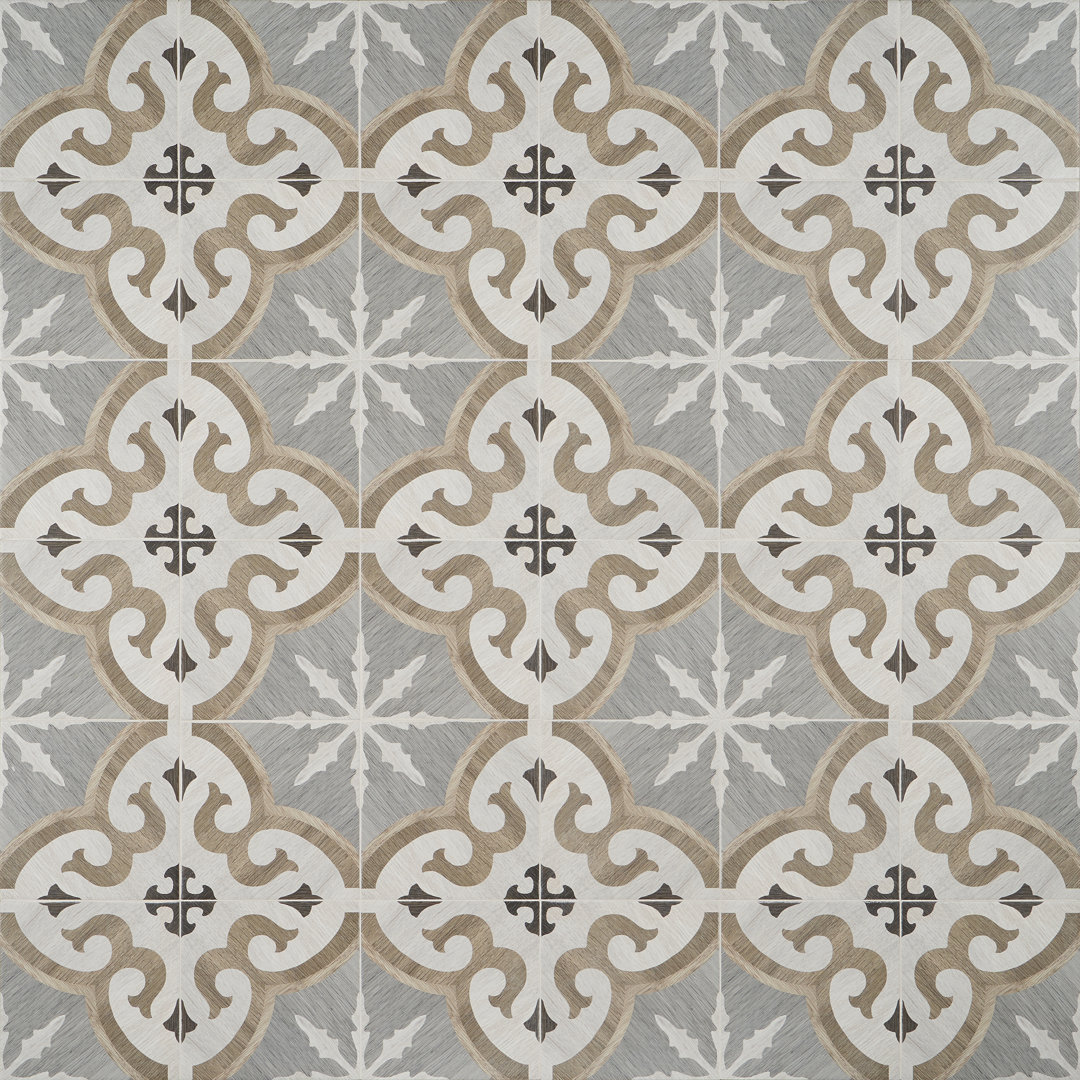 Beverly 8" x 8" Porcelain Patterned Wall & Floor Tile (12.91 sq. ft./ Case) Bond Tile