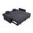 83" Oversized Upholstered Sofa Bed W/Pull Out Couch Bed & Adjustable Backrest-1420055613