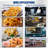 Commercial Deep Fryer with Basket,  Stainless Steel Electric Countertop Fryer with Tanks and Temperature Control for Restaurant and Home Use-114113203-114113204