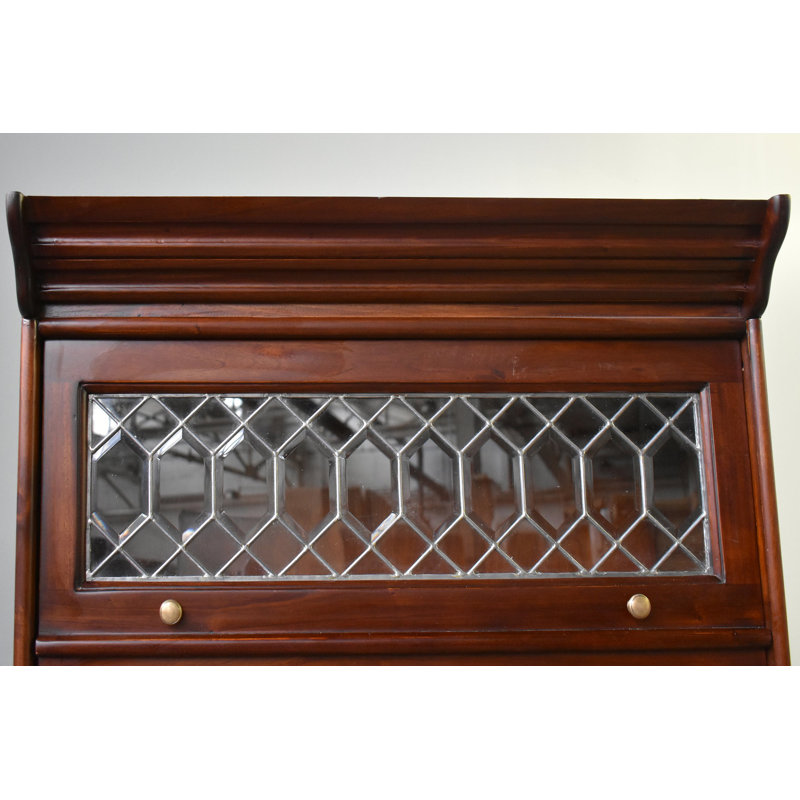 Nijaz Barister Storage Bookcase, Dark Brown