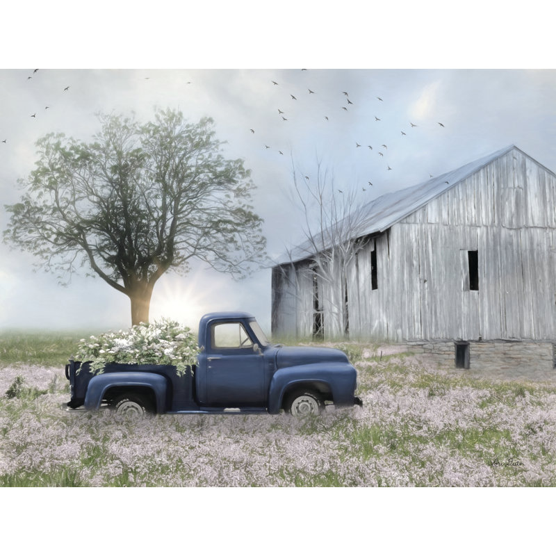 " I Must Have Flowers ", 12" H x 16" W, Framed Print without Mat, Gold