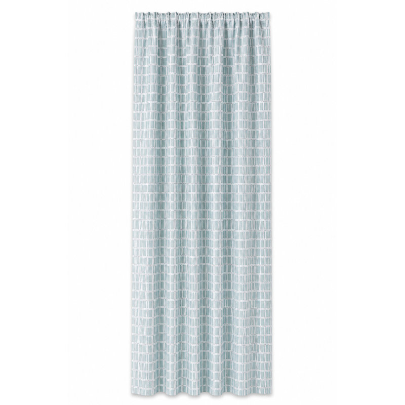Rideau simple occultant et isolant avec passe-tringle Kowalczyk, bleu, 52 po x 84 po