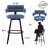 Kassy Swivel Full Back Linen Upholstered Metal Bar and Counter Stool-238596642-238596640
