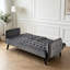 Canapé 3 places moderne gris foncé foncé, canapé-lit pliant capitonné en velours avec porte-gobelets, peu encombrant pour les petites pièces.-962016976
