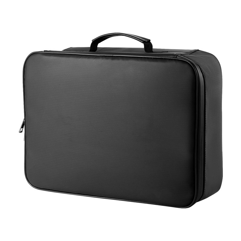 Fireproof Document Box, 1832 ℉ Heat Insulated Fireproof & Waterproof Box with Lock, Portable Multi-Layer Home Office Travel File Storage Organizer, for Passports, Important Documents, Files