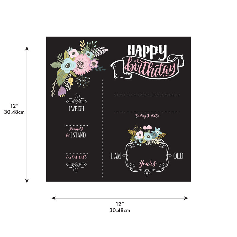 Tableau d'anniversaire floral