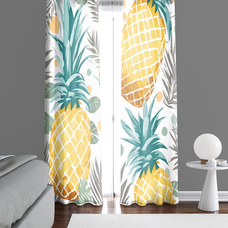 Semi Sheer Curtain Pair, 20" W x 82" L