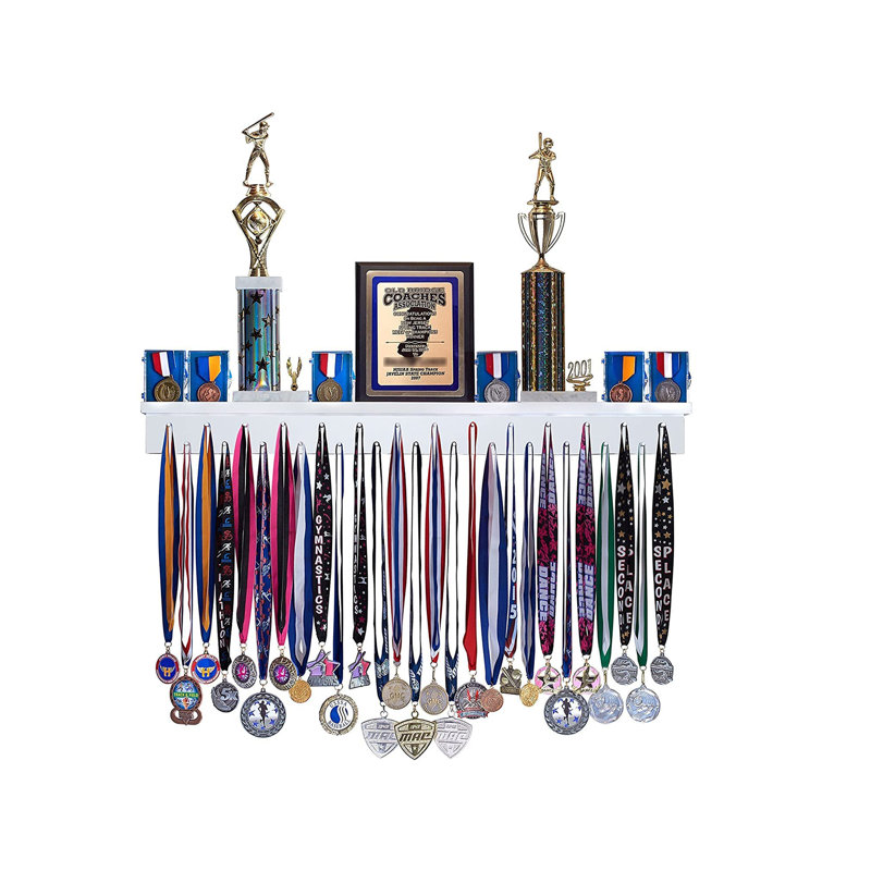 Liliannah Premium 36 inch Trophy and Award Display, White