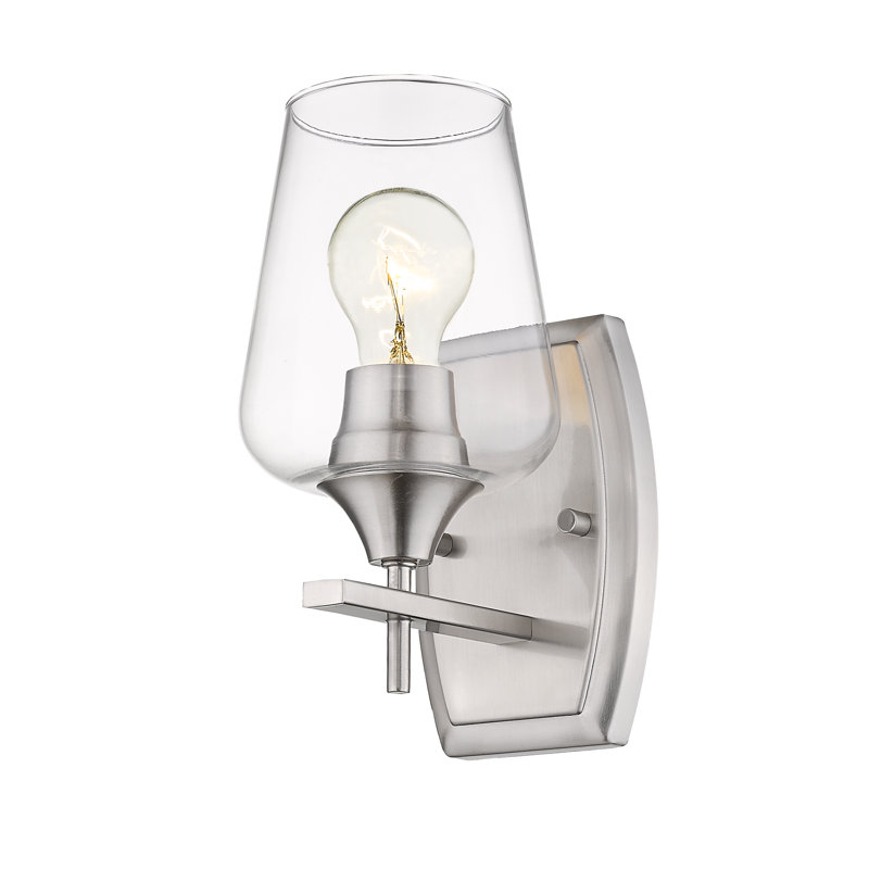 Dahlya Armed Sconce, Brushed Nickel