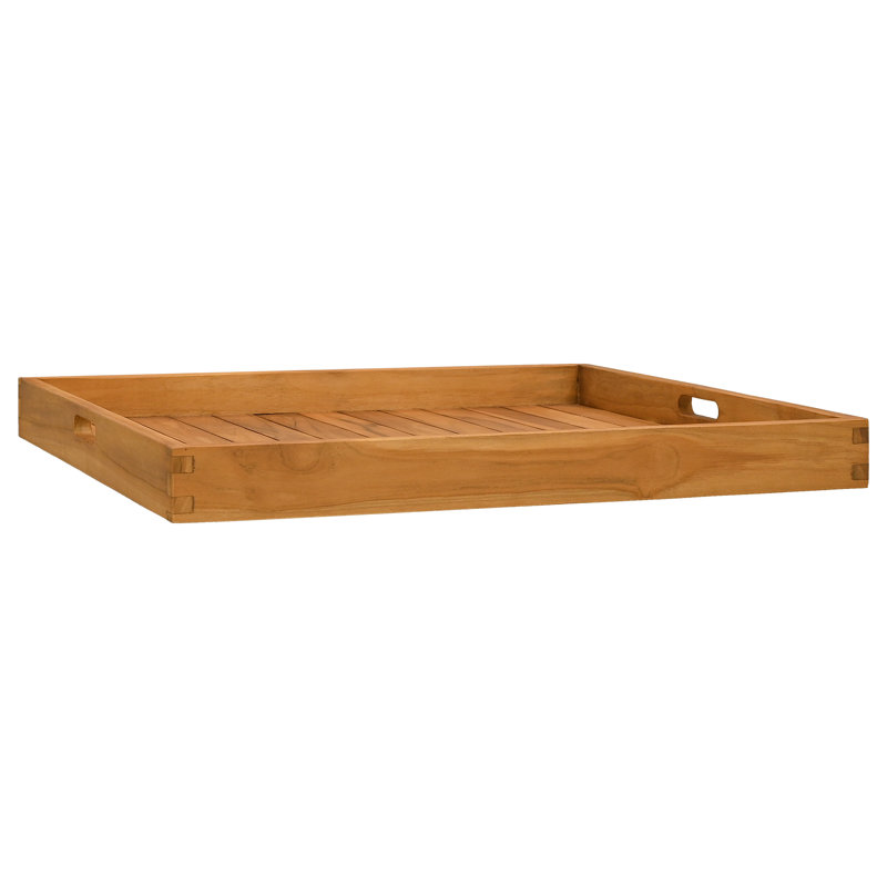 Solid Wood Tray, 7cm H x 70cm W x 70cm D