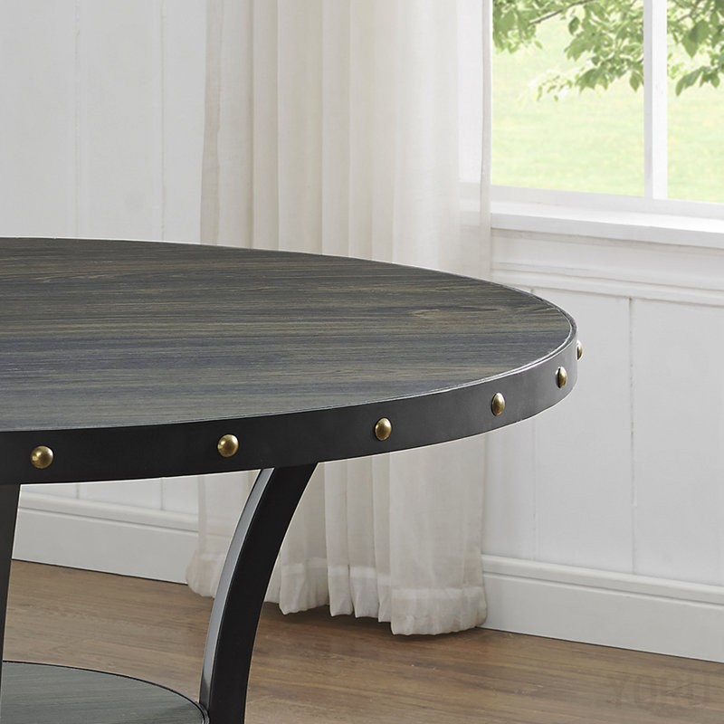 Biony Dining Table Espresso Wood Railhead