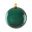 Boules de Noël brillantes et texturées incassables - 3 po (76 mm) - Vert - 48 carats