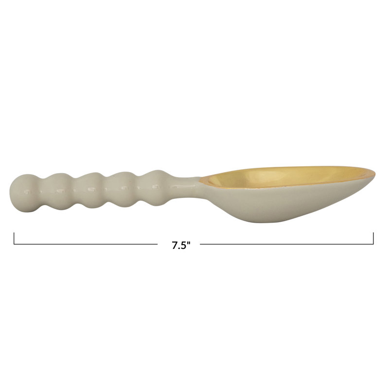 Enameled Aluminum Scoop With Ball Handle