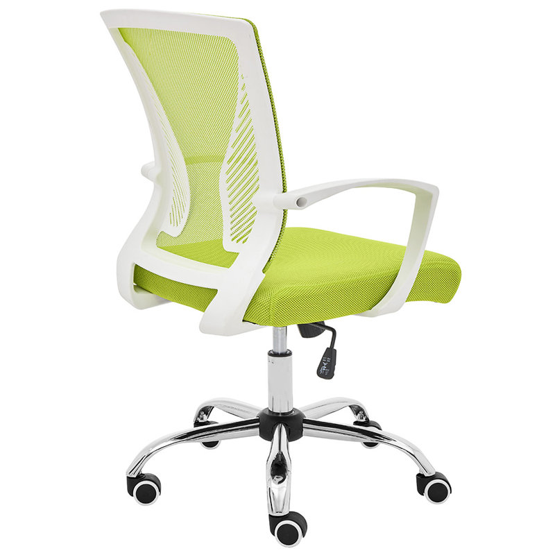 Mashea Mesh Task Chair, White, Lime