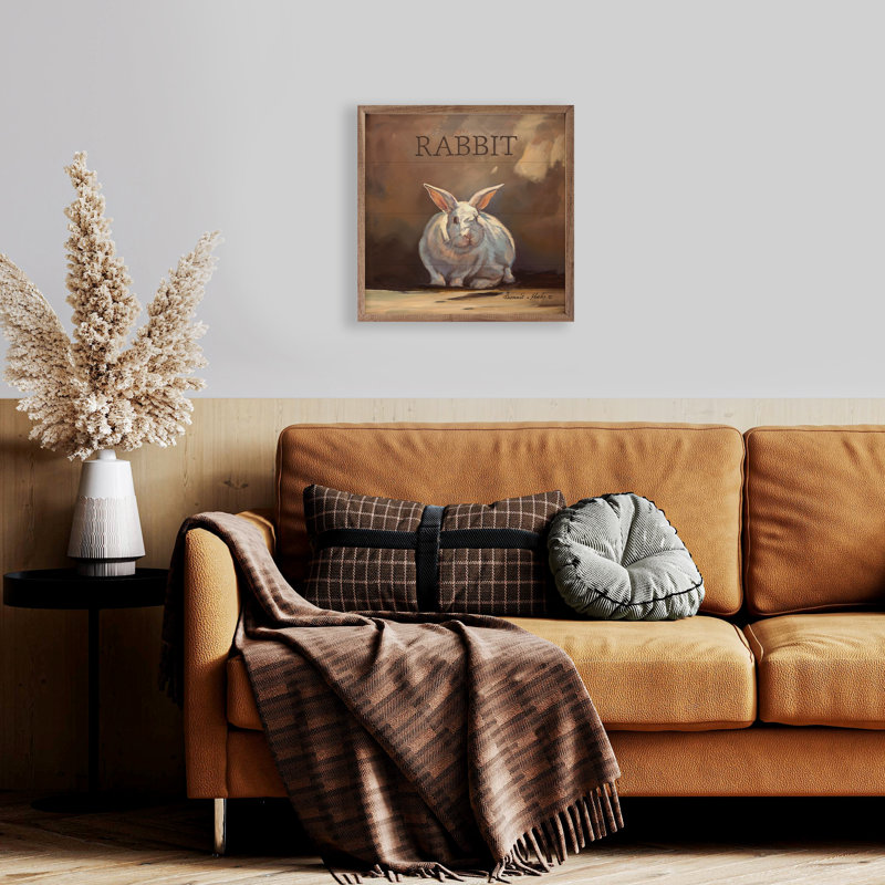 Ruby le lapin par Bonnie Mohr, H 16 po x l 16 po x P 1 po