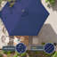 Parasol de marché hexagonal de 7,5 pi pour le marché, parasol de table d'extérieur avec bouton inclinable et manivelle, protection contre les rayons UV toutes saisons pour terrasse de jardin-1281615325