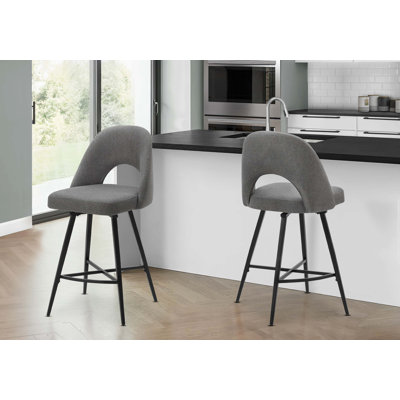 Modern Swivel Bar Stools Set for Contemporary Kitchen