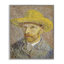 Portrait de Van Gogh, chapeau de paille, estampe numérique encadrée par one1000paintings-107873629-111799655