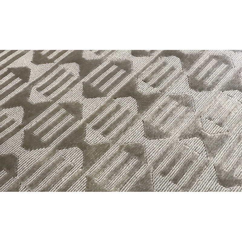 Hand-Knotted High-Quality Gray Area Rug
