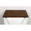 Table de chevet 3 tiroirs avec chargeurs USB, patiné et noyer