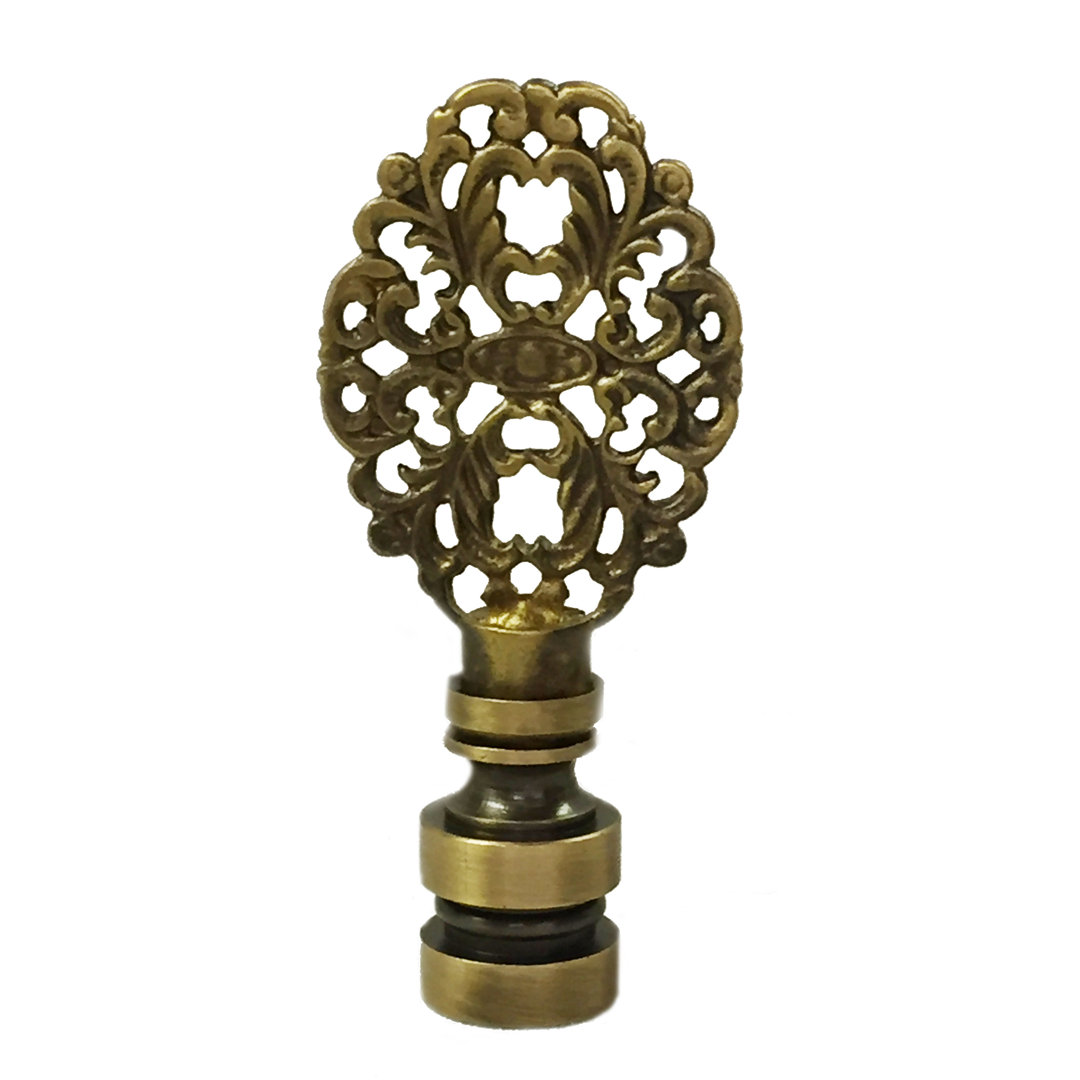 Oval Filigree Lamp Finial Royal Designs