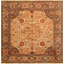 Agra Oriental Hand-Knotted Wool Brown/Beige Area Rug-36737054