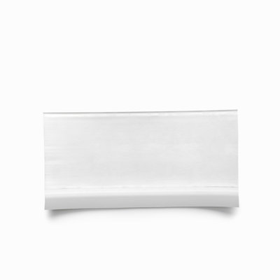 Base murale en vinyle Mohawk peler et coller en rouleau blanc de 4 po x L 20 po; Un rouleau par carton