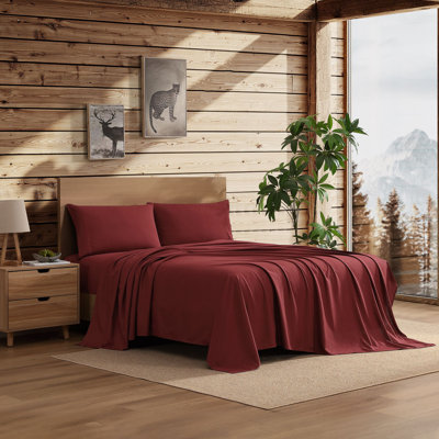 Ensemble de literie en microfibre 3 pièces Coleman® - très grand simple (XL), bourgogne