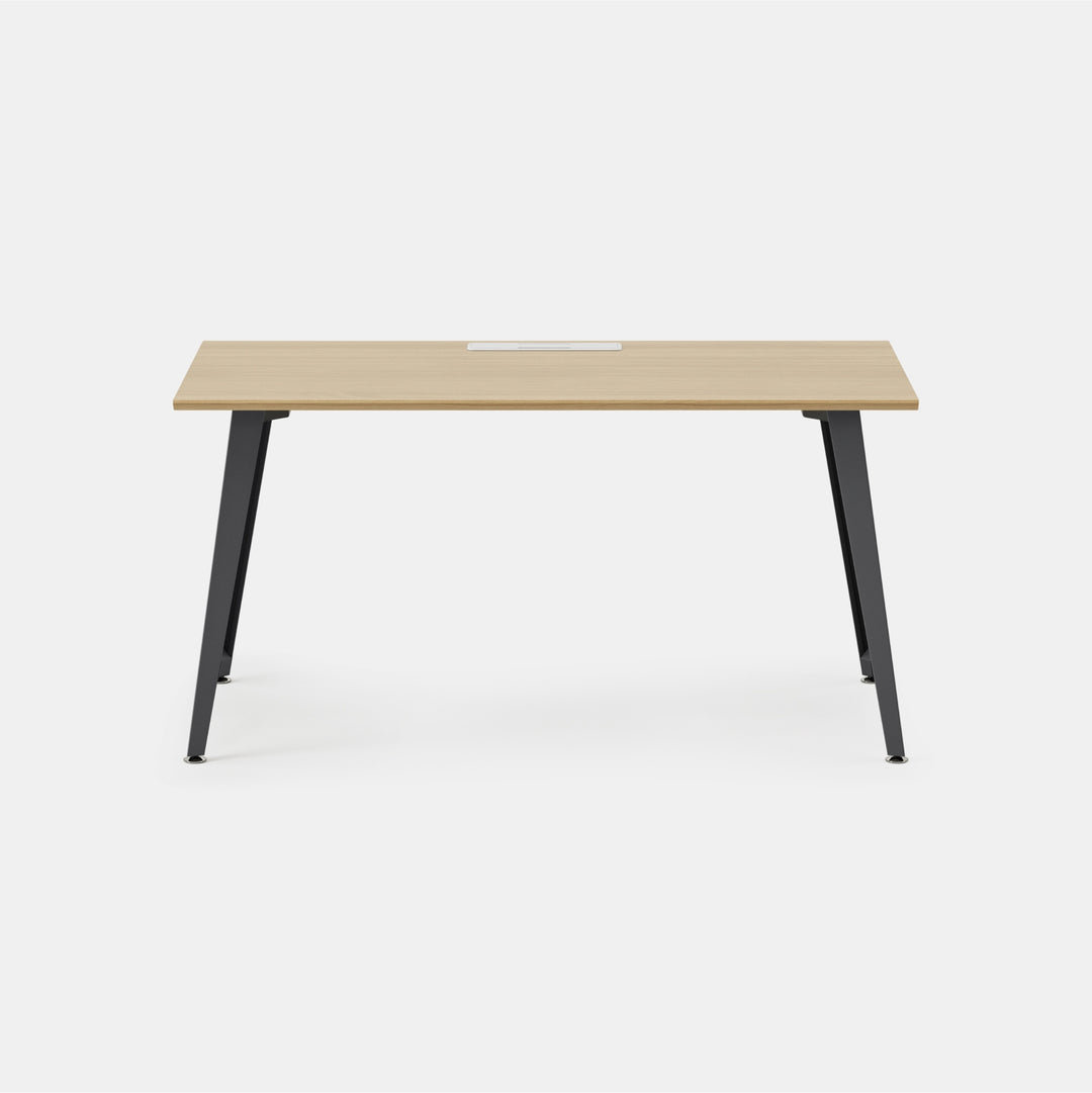 Writing Desk, Charcoal, Woodgrain, 30" H x 60" W x 30" D
