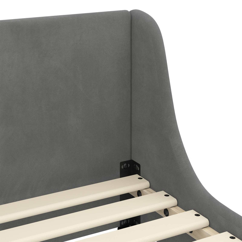 Bed Frame, European Toddler (80 x 160cm), Dark Grey/Black