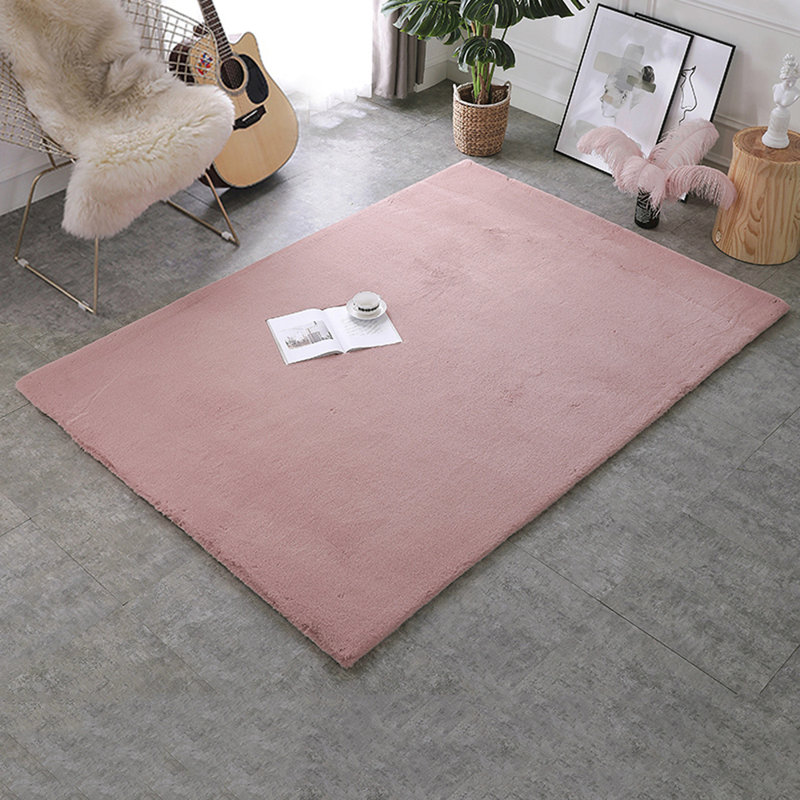 Kolton Solid Colour Shag Area Rug, Rectangle 120 x 160cm