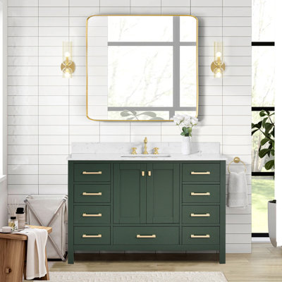 Meuble-lavabo 54 po avec lavabo simple Cholena