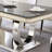 78.7"Faux Marble Dining Table(Dining Table Only)