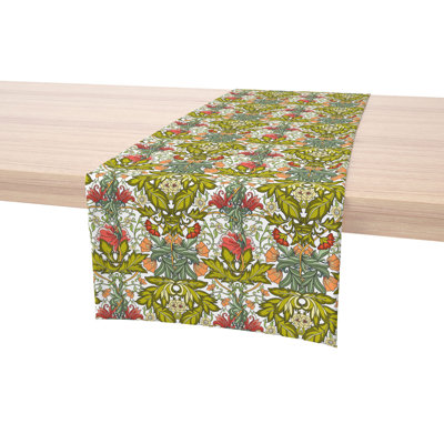 Fabric Textile Products, Inc. Table Runner, 100% Cotton, Floral 38