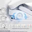 Siège de bidet de toilette intelligent à bouton latéral - chauffant, nettoyage automatique des buses, réglages de l'eau réglables, fermeture silencieuse, couvercle automatique, option d'hygiène améliorée Nettoyage, revêtement, fonctionnement du couvercle