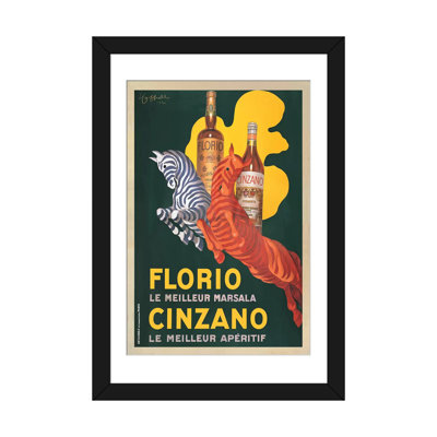 « florio e cinzano, 1930 » par leonetto, cappiello affiche, impression sur toile