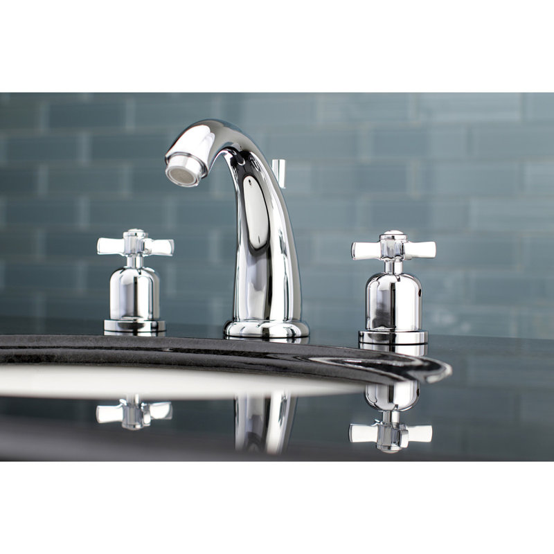 Robinet de salle de bain espacé Kingston, Chrome poli