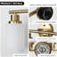 Meuble-lavabo moderne doré, 6, abat-jour en verre givré, luminaire mural 6 avec éclairage et vestiaire-116642418-116642419-116642431