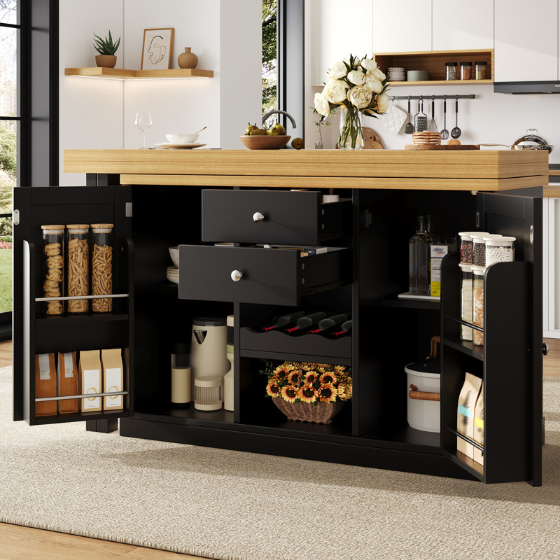 Kitchen Island, Black