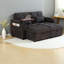 Canapé d'angle avec rangement, canapé-lit modulable en chenille de 168 cm, salon moderne-1308397633