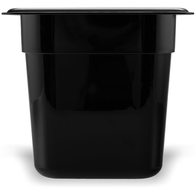 Produits de service alimentaire Carlisle Contenant alimentaire rectangulaire en plastique, Noir